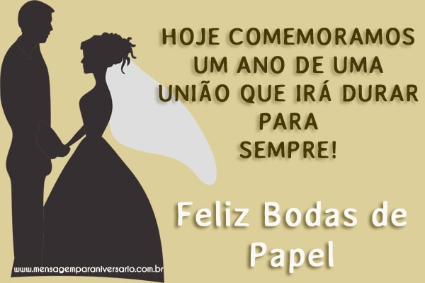 1 ano de casamento bodas