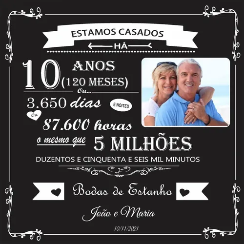 Mensagens e Frases Emocionantes para Bodas de Estanho e Zinco