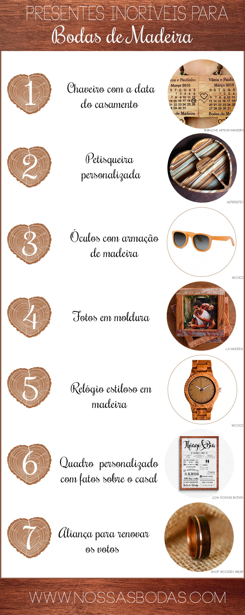 5 anos de casamento bodas do que