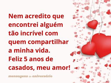 5 anos de casamento bodas do que