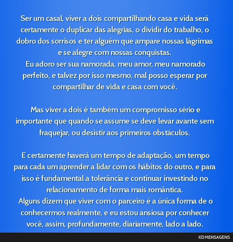 adaptacao a vida a dois
