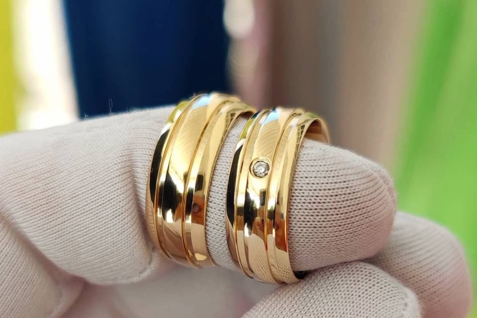 Alianças de casamento sustentáveis