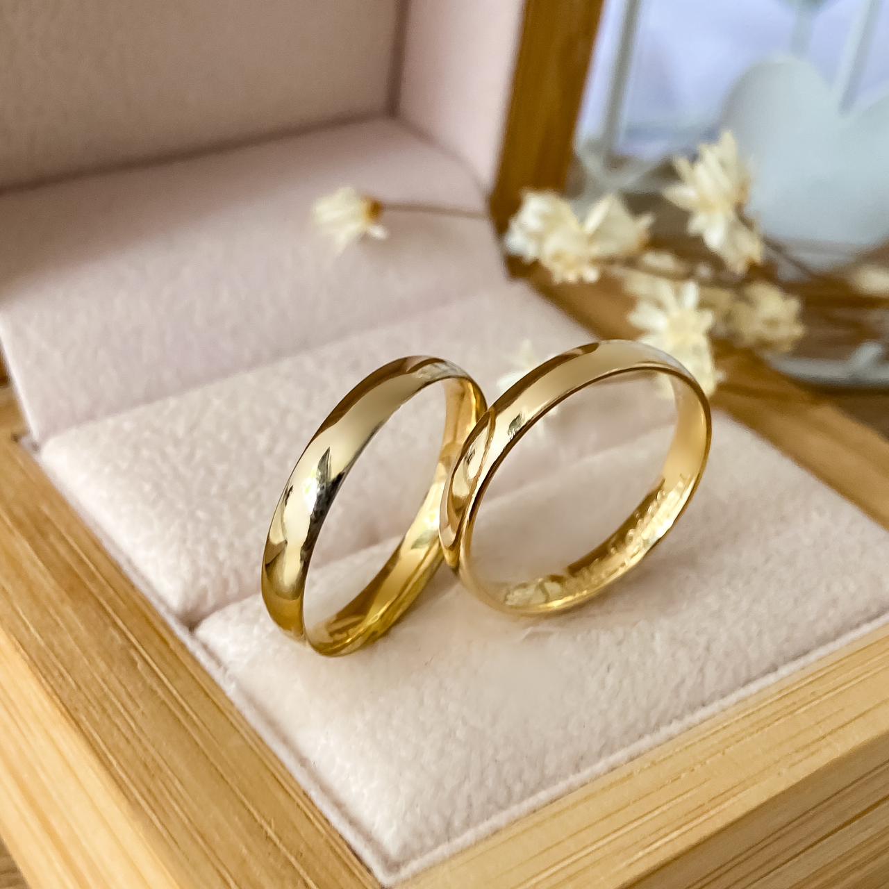 Alianças de casamento ouro branco