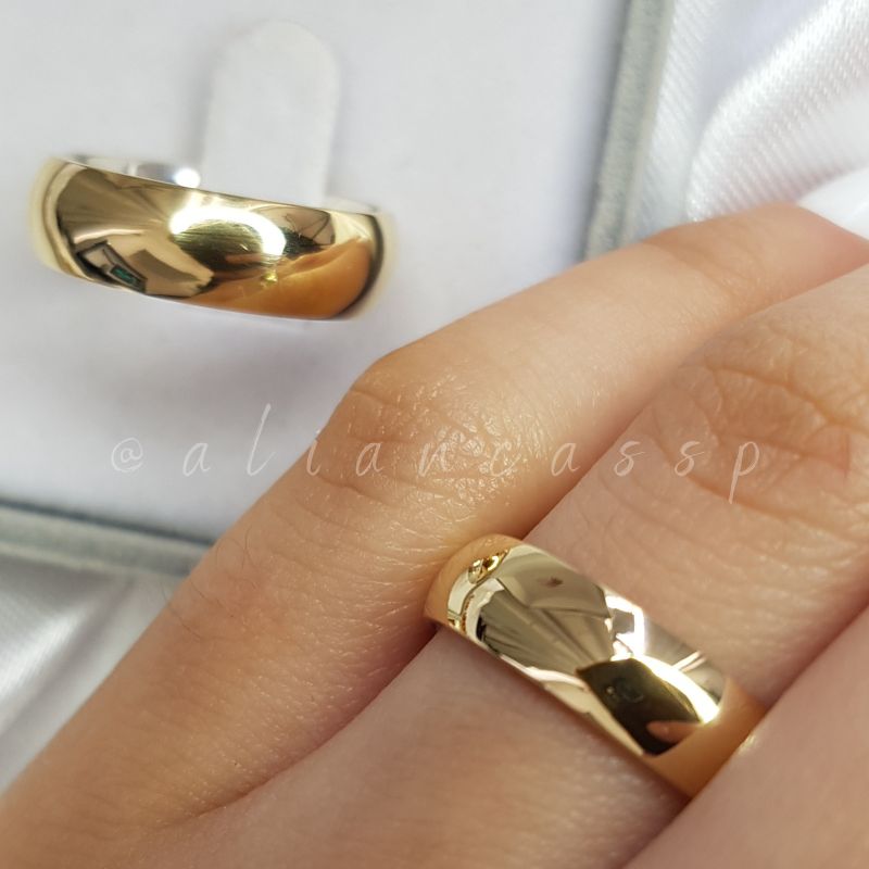 Alianças de casamento finas