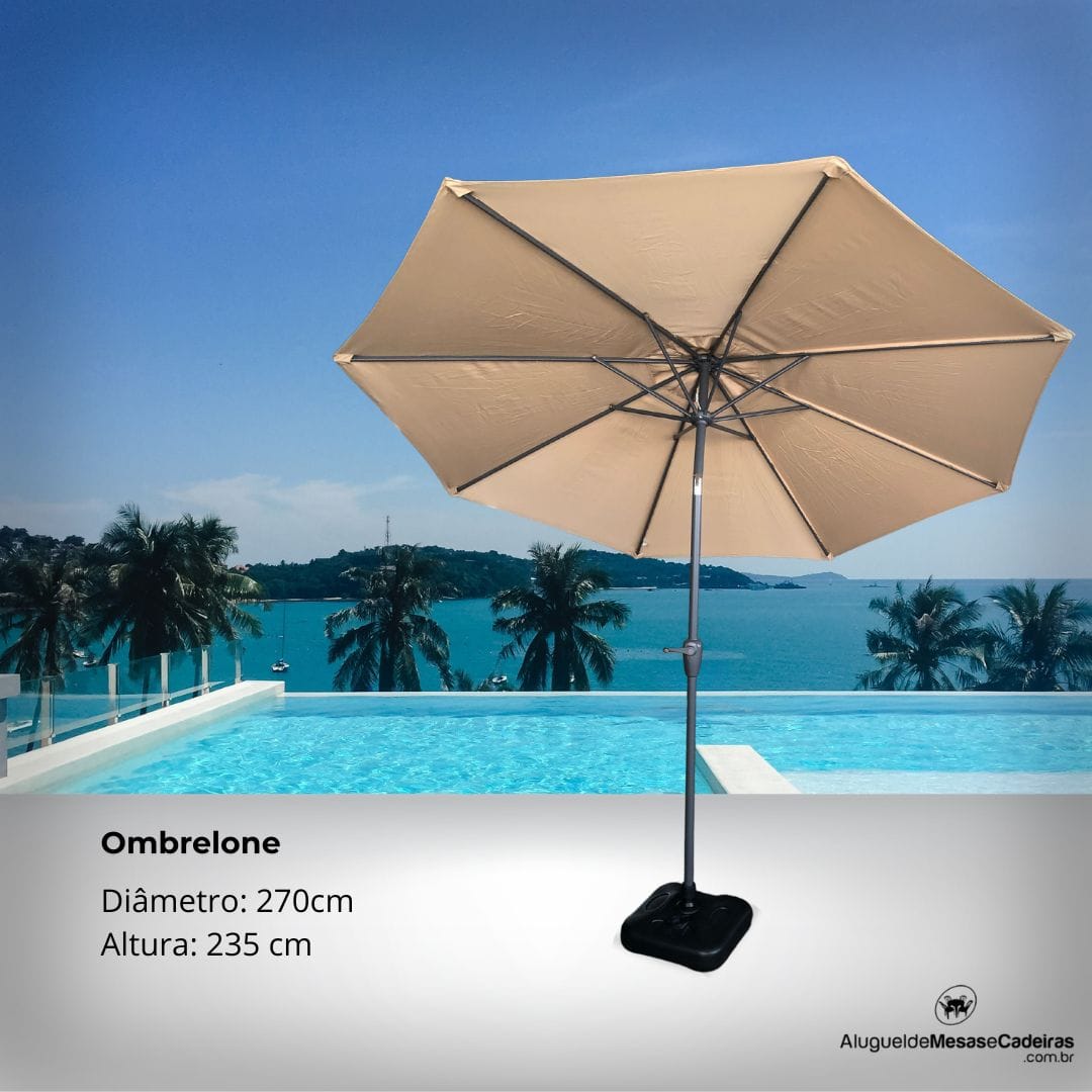 Locação de ombrelone para eventos