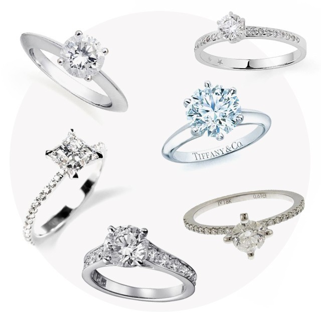 anel de noivado de diamante