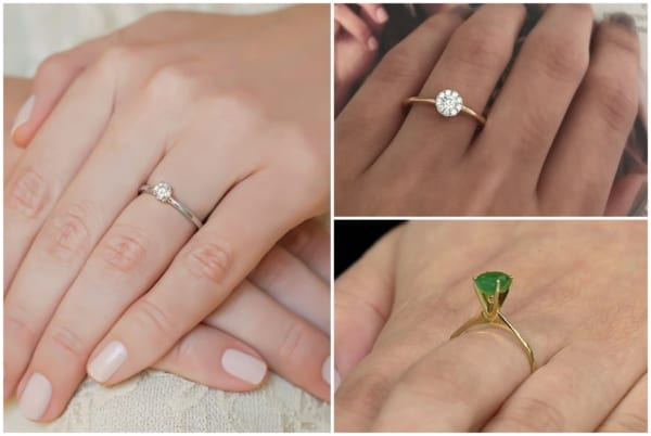 quanto custa um anel solitário de ouro