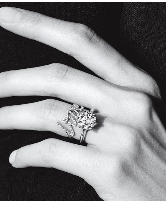 anel solitário vs aparador de aliança