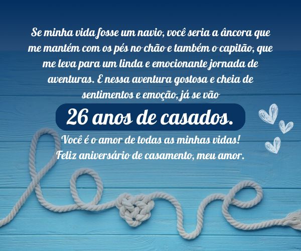 mensagens para esposa aniversário de casamento