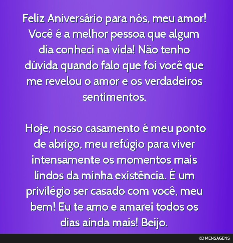 como escrever mensagem de aniversário de casamento