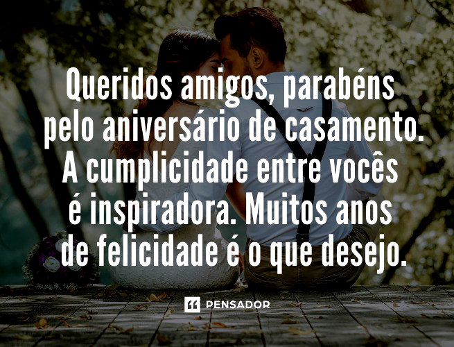 mensagens curtas aniversário de casamento