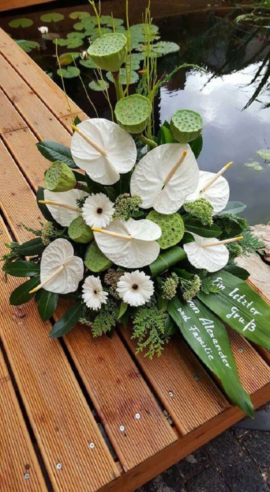 Arranjos de antúrios duradouros