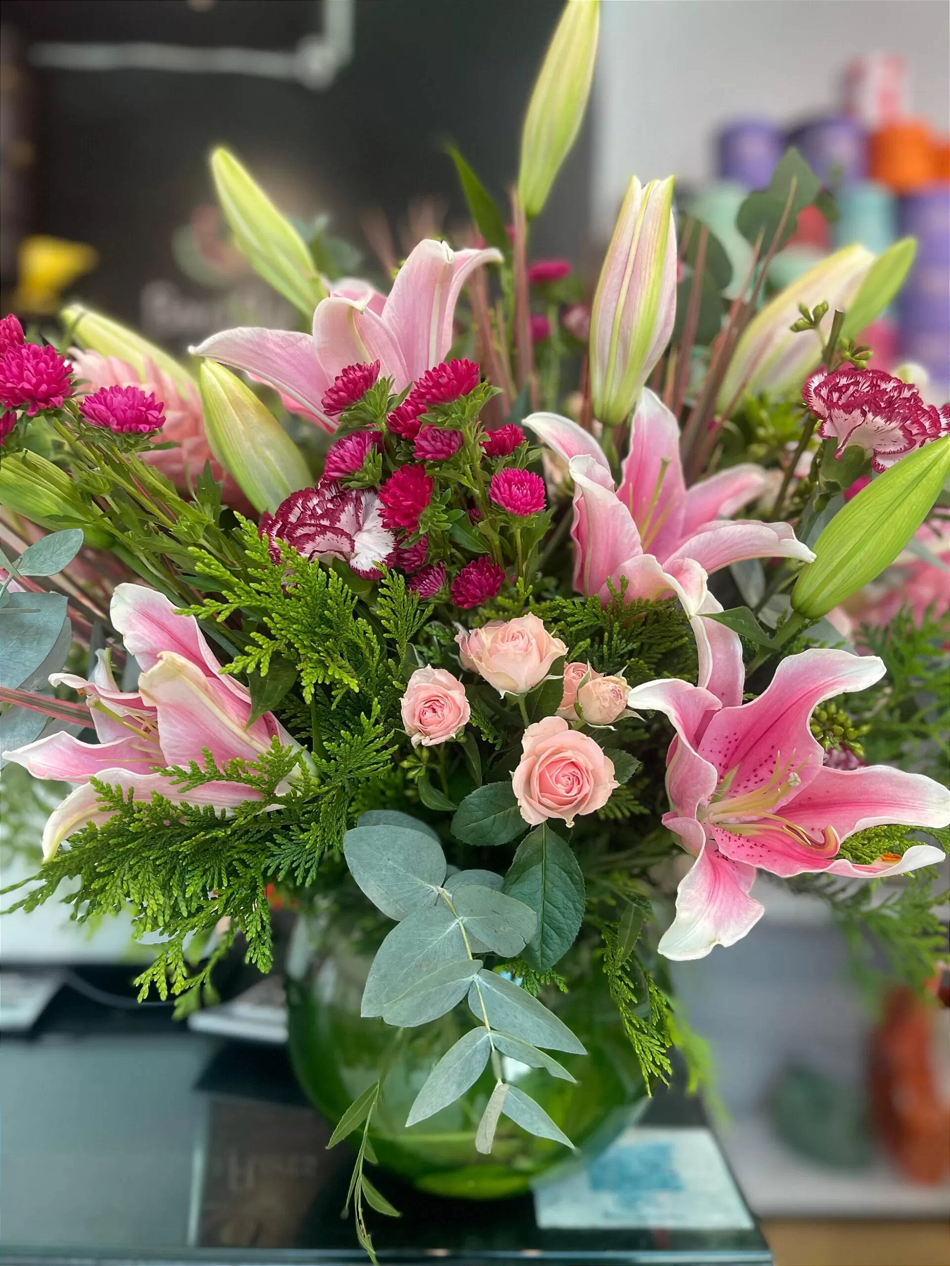 arranjos com flores nobres