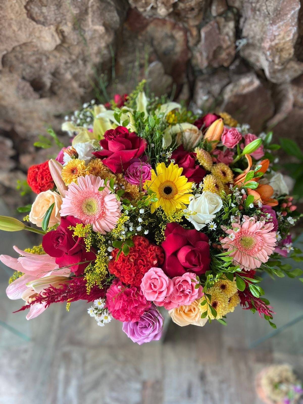 arranjos com flores nobres