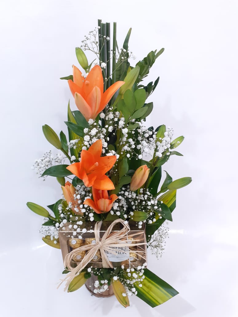 arranjos com flores nobres