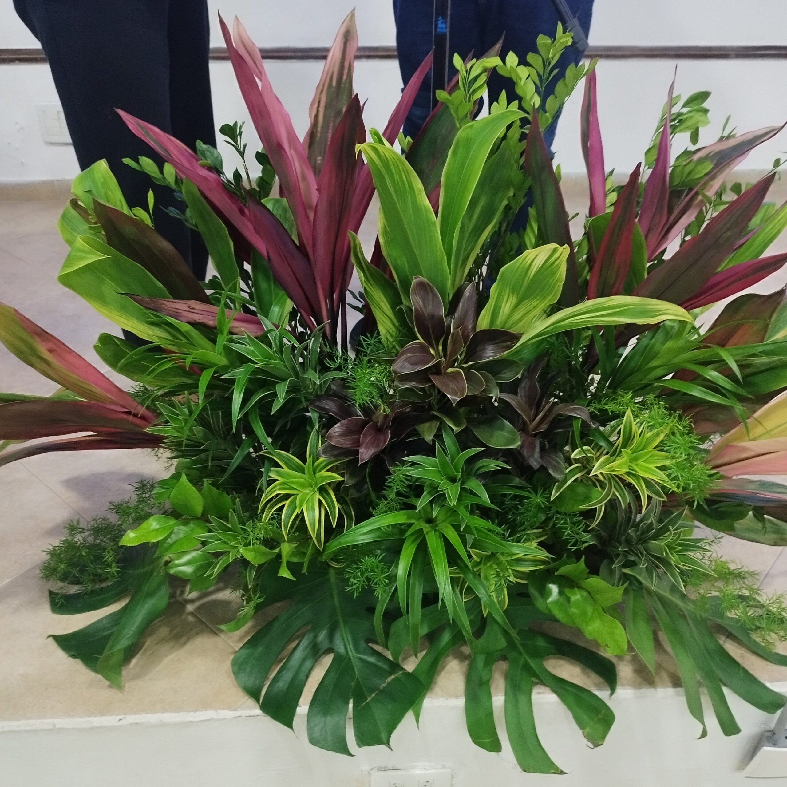 arranjos com folhagens