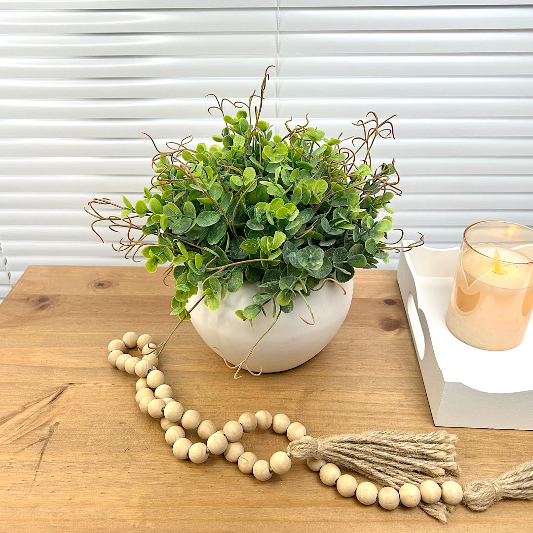 ideias de arranjos em vasos de cerâmica para sala de estar