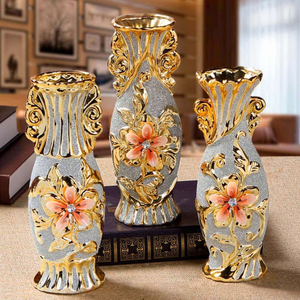 vaso de cerâmica com flores artificiais vs naturais qual escolher