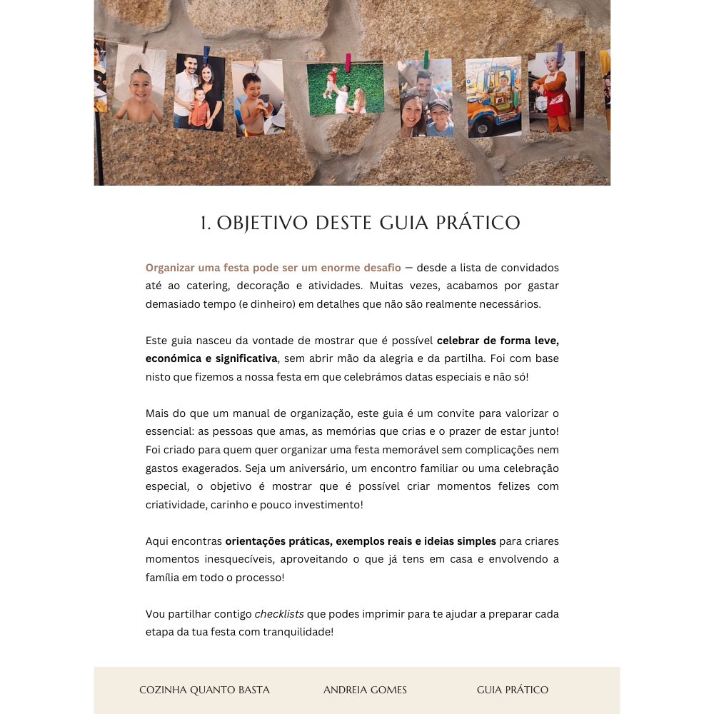 atividades para os convidados