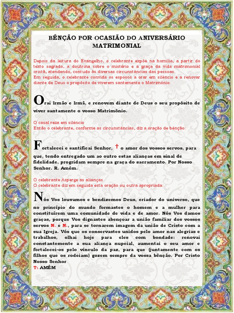 bênção das alianças significado