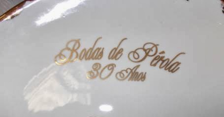 decoração bodas de pérola