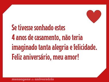 bodas 4 anos de casamento