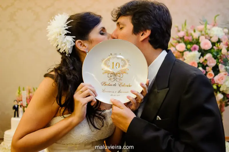 bodas de zinco comemorar