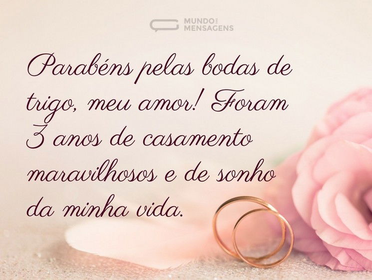 bodas de 3 anos de casado