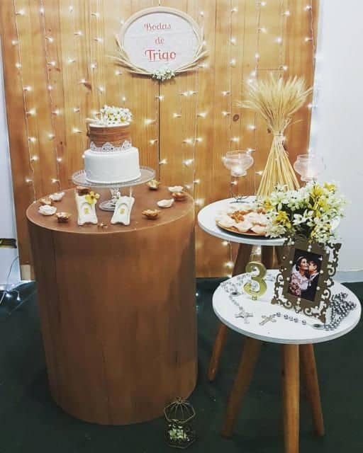 Decoração Rústica para Celebrar 3 Anos de Casamento: Bodas de Trigo