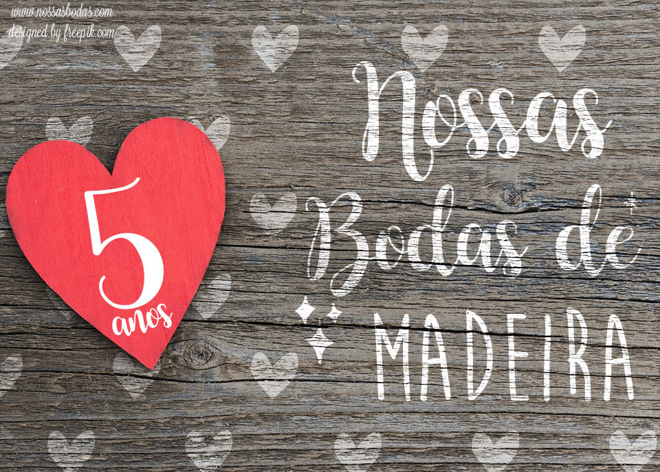 5 ideias criativas para celebrar as Bodas de Madeira
Como presentear no 5º aniversário de casamento
O significado por trás das Bodas de Madeira
Bodas de Madeira vs. Bodas de Ferro: Qual a diferença?
Planejando um jantar romântico para as Bodas de Madeira