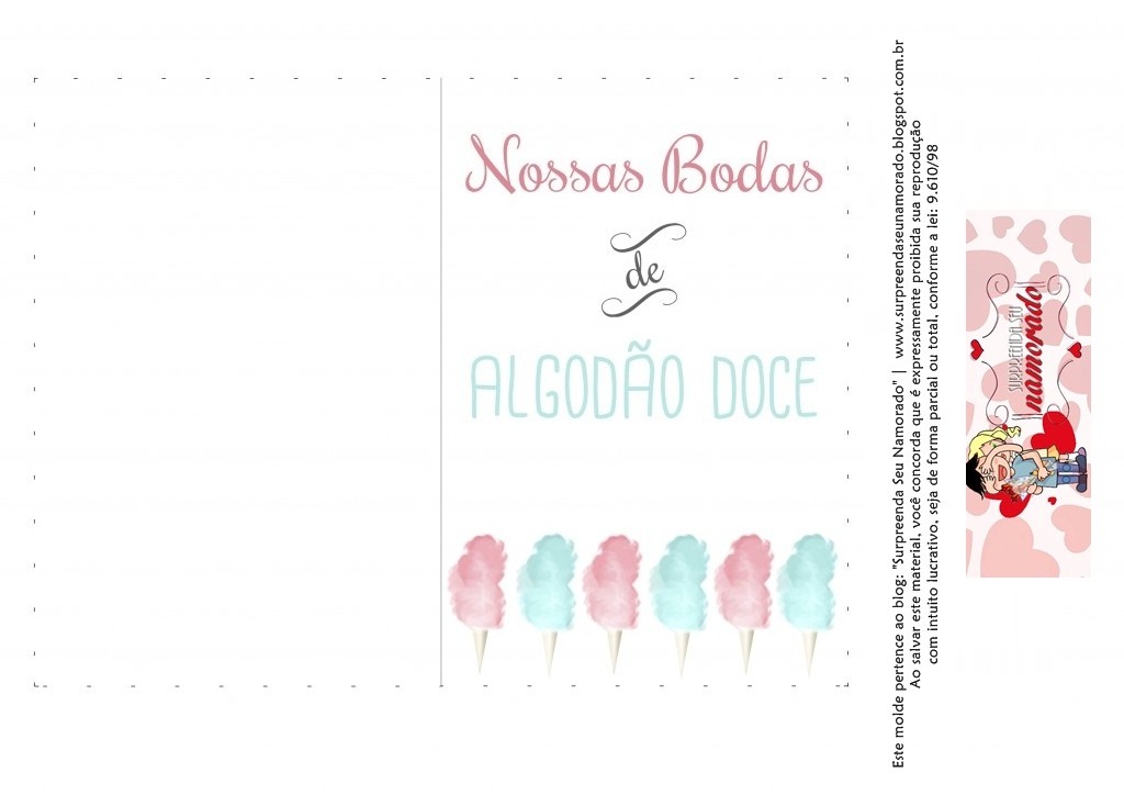 significado bodas algodão doce