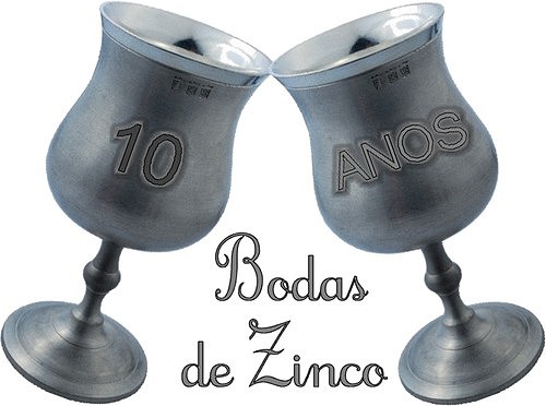 bodas de zinco vs bodas de estanho