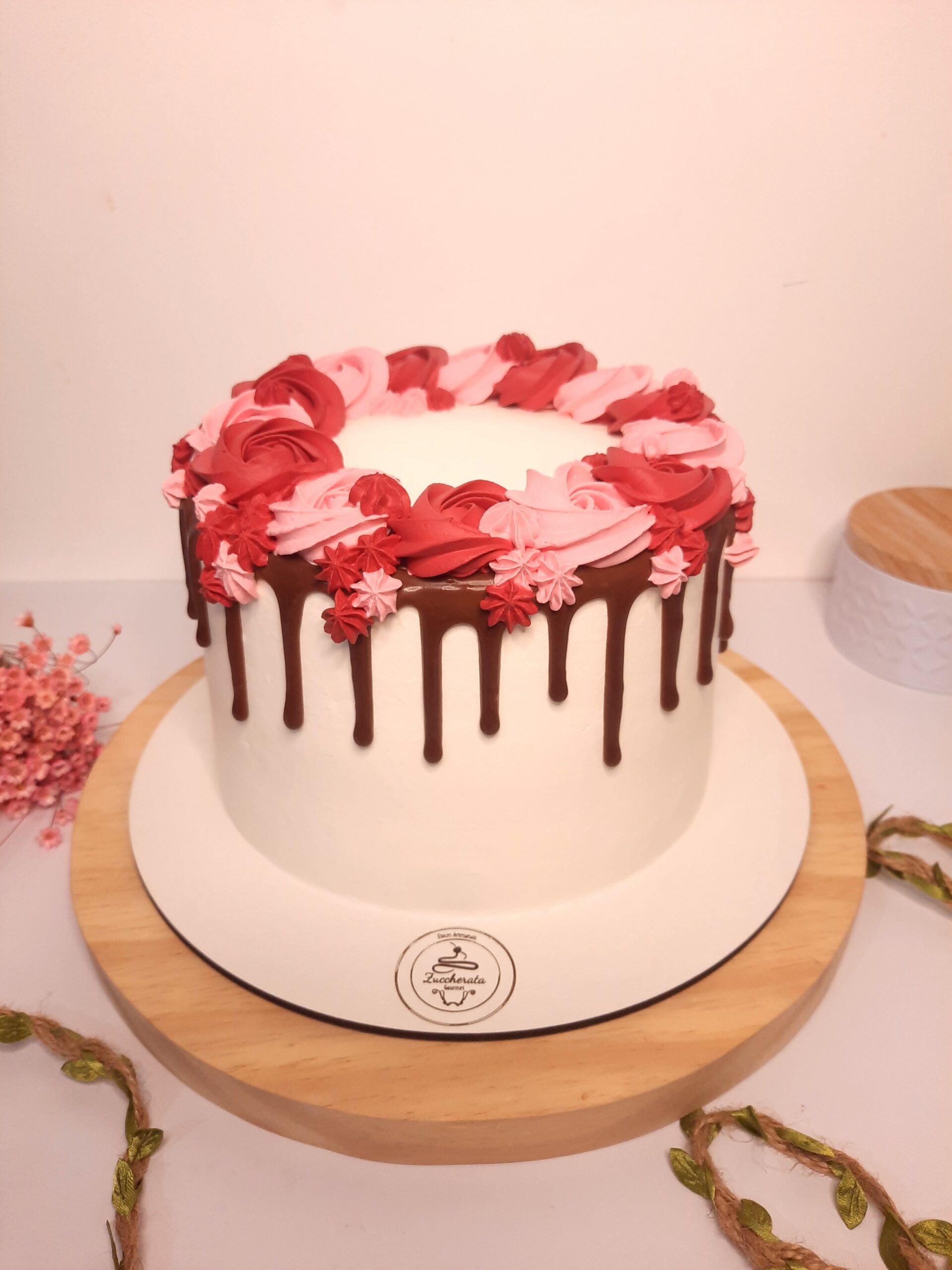 decoração de bolo com buttercream