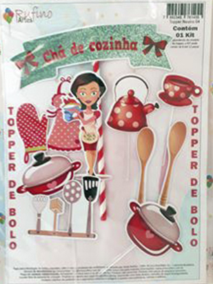bolo cenográfico chá de cozinha