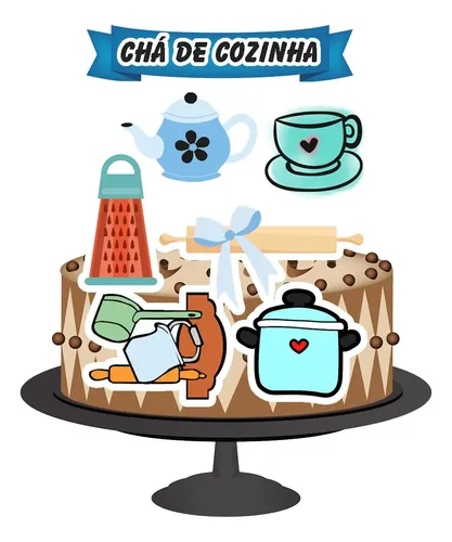 bolo de utensílios para noivado