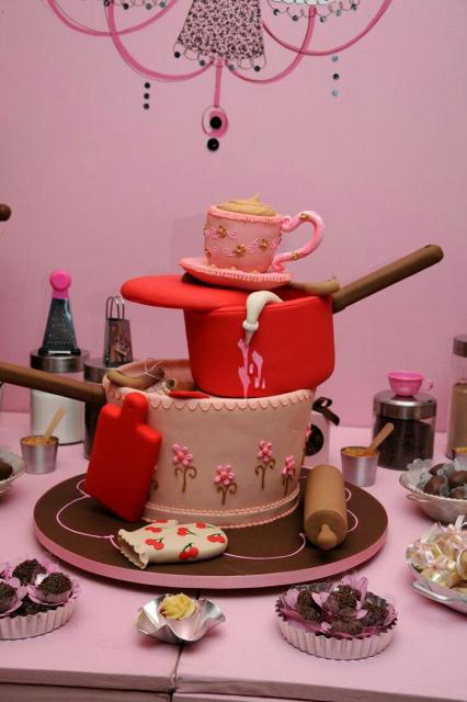 bolo de pano de prato para chá de bebê