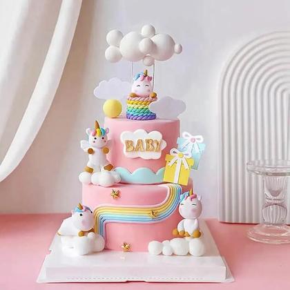 Decoração de Bolo Arco-Íris: Ideias Criativas com Pasta Americana e Toppers