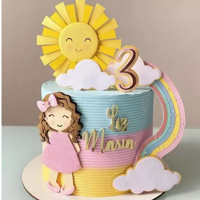 Inspirações de Bolos Arco-Íris para Mesversário e Festas Infantis