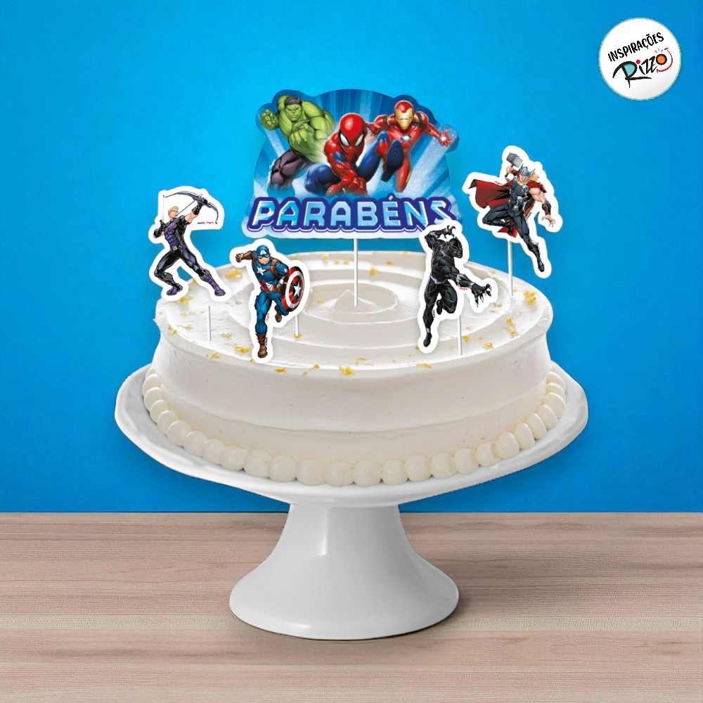 bolo vingadores cute