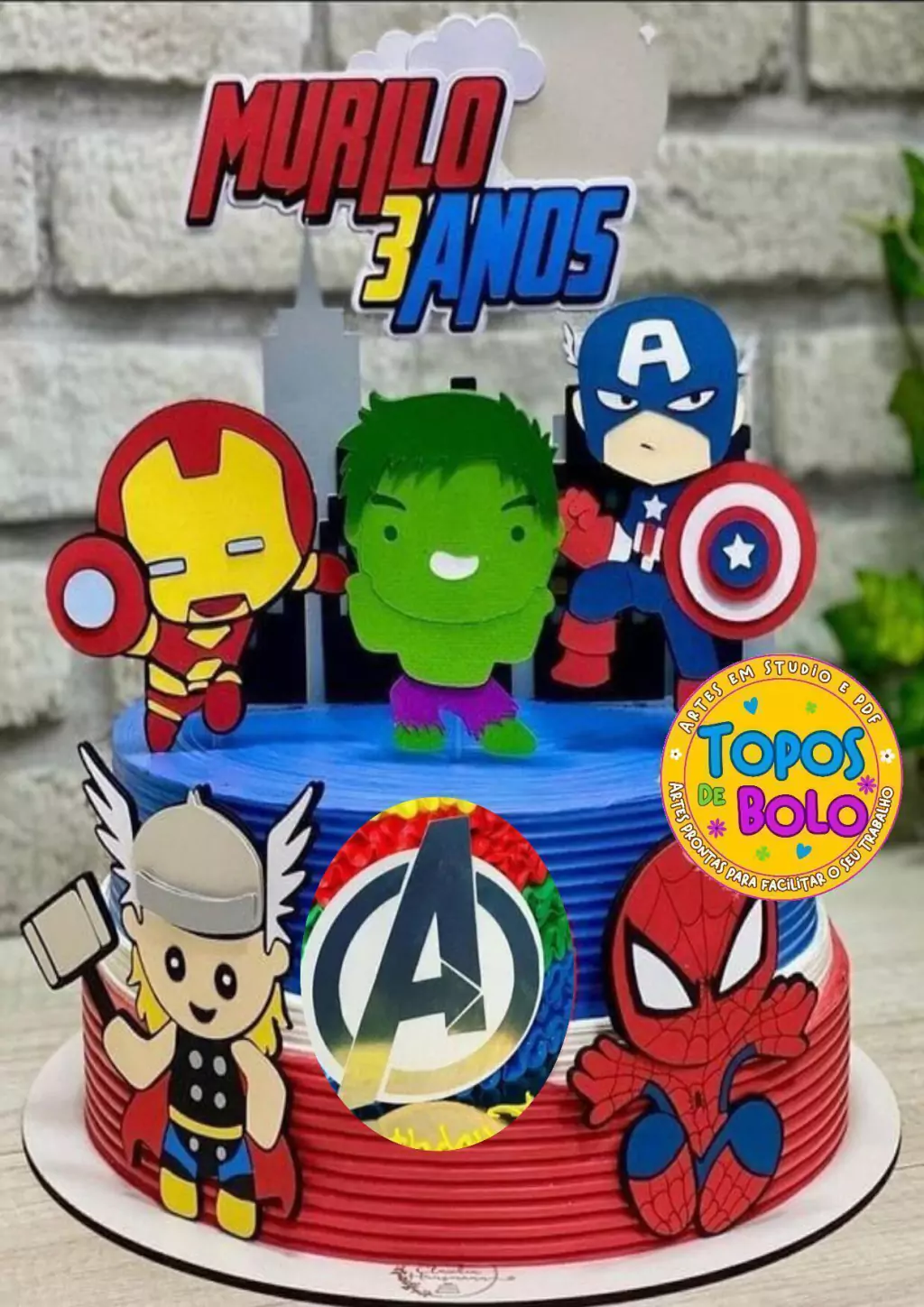 bolo vingadores guerra infinita