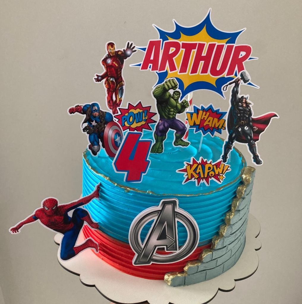 bolo vingadores thor