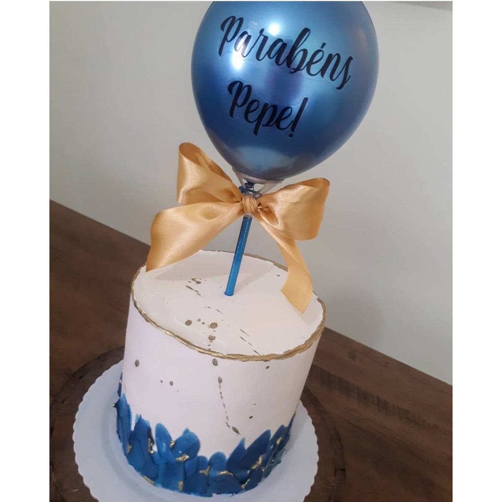 bolo decorado balão adulto
