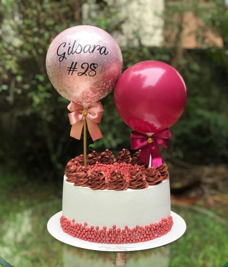 ideias bolo balão