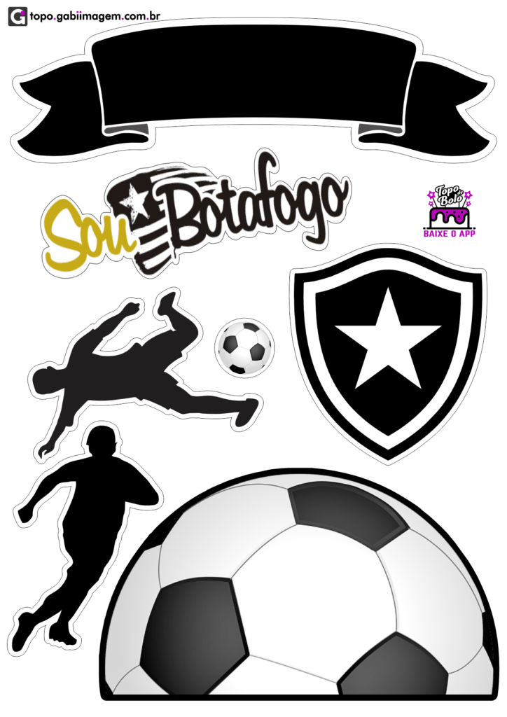 bolo personalizado botafogo