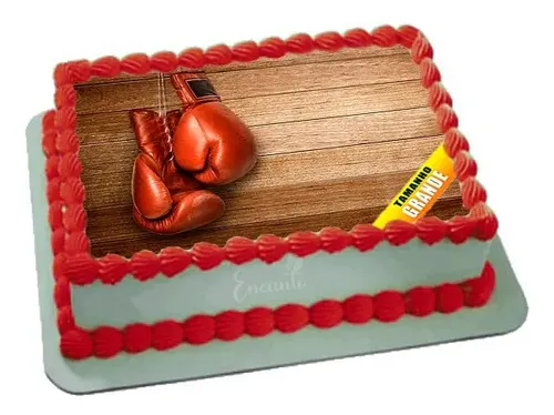bolo de boxe com tema MMA