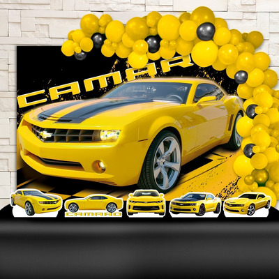 Onde Comprar Acessórios para Festa Tema Camaro Amarelo (Shopee