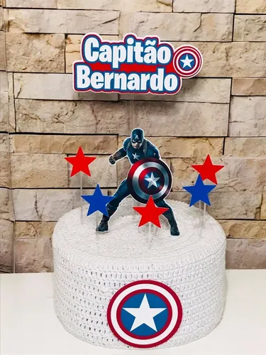 Papel de Arroz ou Topper: Qual a Melhor Decoração para seu Bolo Capitão América?