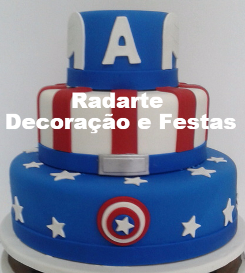 Papel de Arroz ou Topper: Qual a Melhor Decoração para seu Bolo Capitão América?