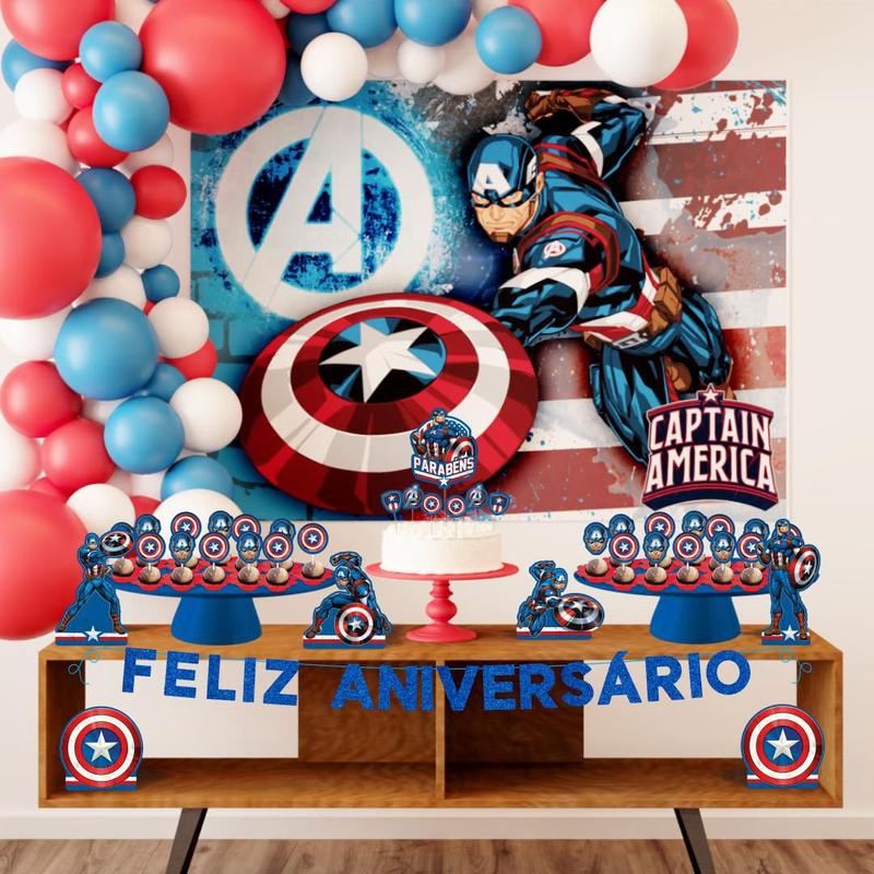 Bolo Decorado Capitao America
