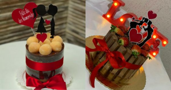 Bolo Decorado Casal Apaixonado